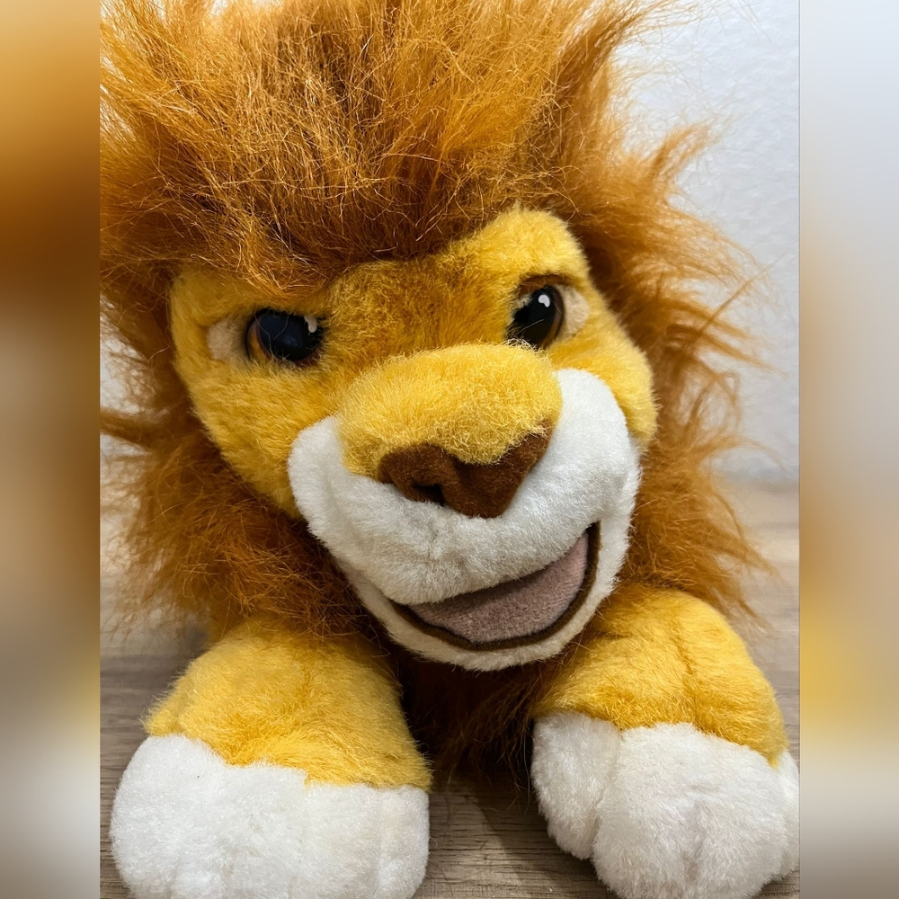 Lion King SIMBA Authentic Plush Puppet Vintage 93 Mattel Disney Don't Work - Picture 4 of 5